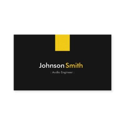Audio Engineer - Modern Amber Yellow