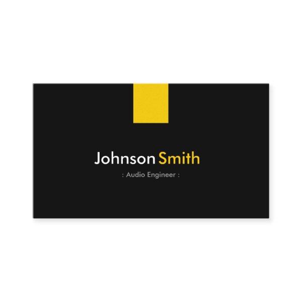 Audio Engineer - Modern Amber Yellow