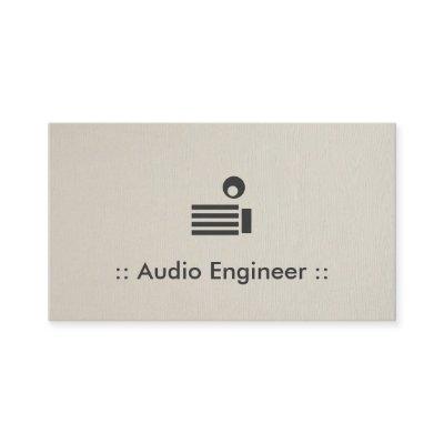 Audio Engineer Simple Elegant Professional