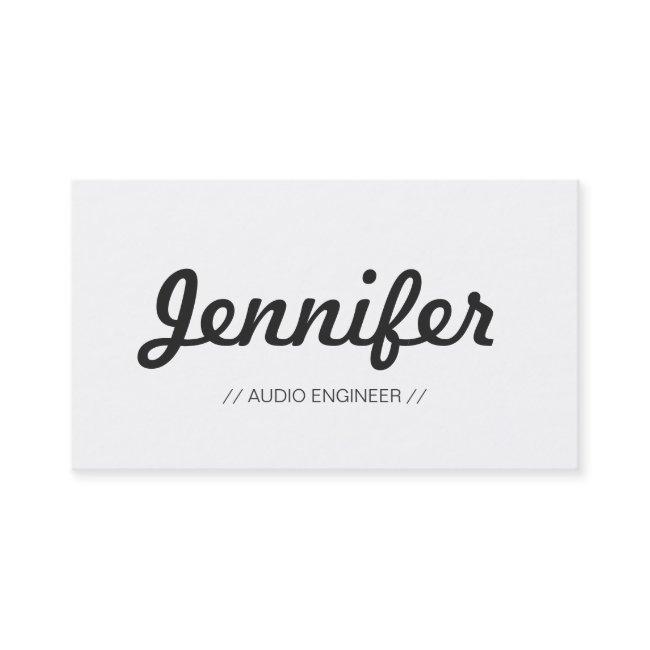 Audio Engineer - Stylish Simple Concise