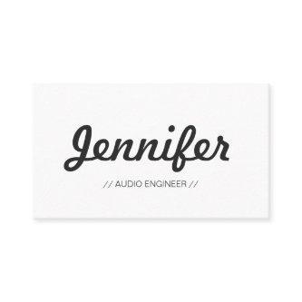 Audio Engineer - Stylish Simple Concise