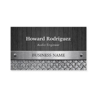 Audio Engineer - Wood and Metal Look