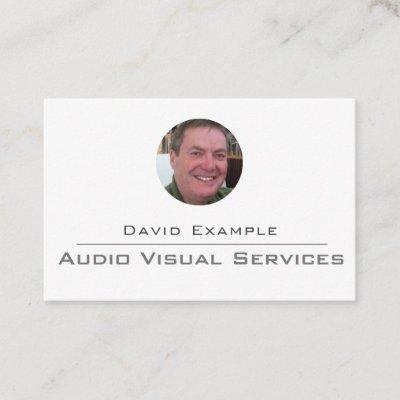 Audio Visual Services with Photo of Holder