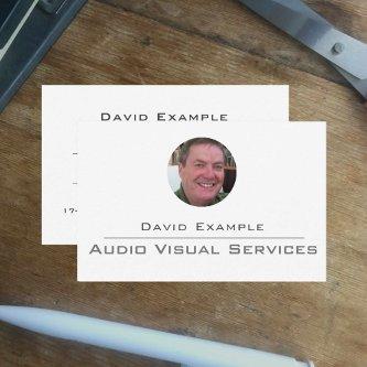 Audio Visual Services with Photo of Holder