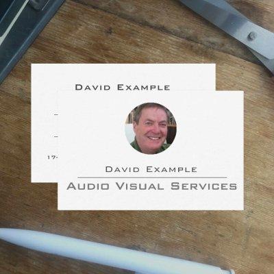 Audio Visual Services with Photo of Holder