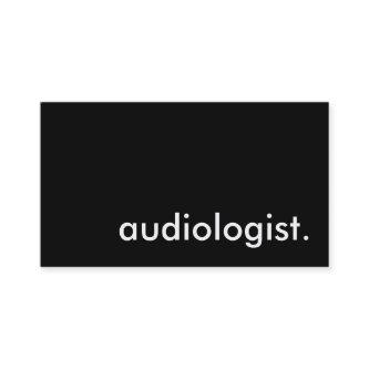 audiologist.