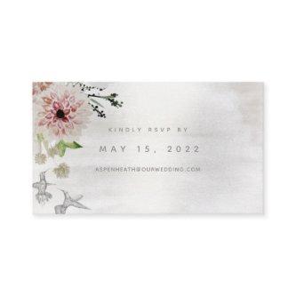 Aura Of Nature Wedding Online RSVP Card