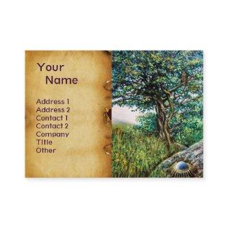 AURORA / MAGIC TREE, green, blue,parchment
