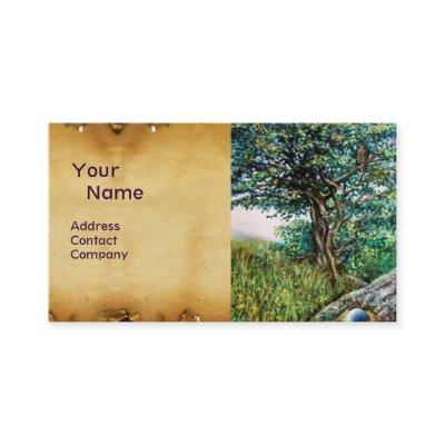 AURORA / MAGIC TREE, green, blue,parchment