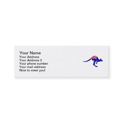 Australia flag kangaroo mini