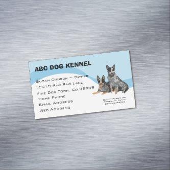 Australian Cattle Dog on Blue Swirl Magnetic