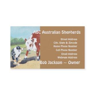 Australian Shepherd "Blue Merle Cowdog" Painting