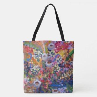 Australian wildflower art  tote bag