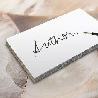 Author Freelance Writer Handwriting Script