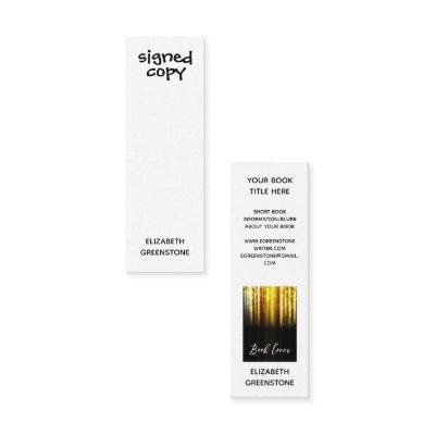 Author Promotional Signed Copy Mini Bookmark Card