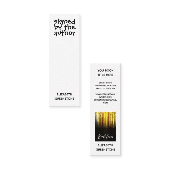 Author Promotional Signed Mini Bookmark Card