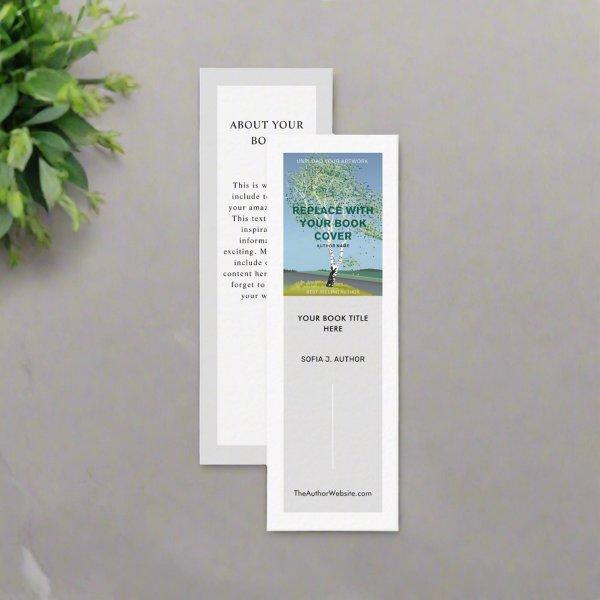 Author Writer Book Launch Promotional Bookmark Mini