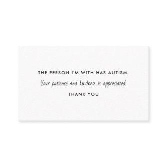 Autism Autistic Patience Kindness Information