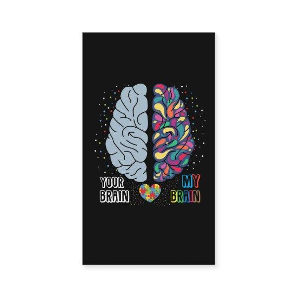 Autism Awareness Heart Autistic Colorful Brain