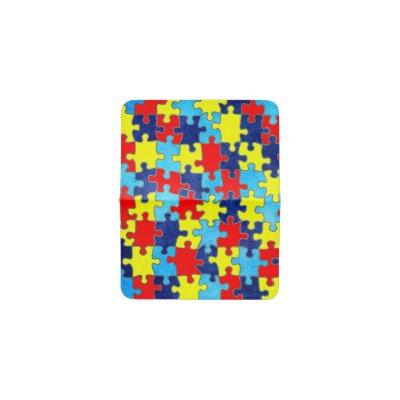 Autism Awareness-Puzzle by Shirley Taylor Card Holder