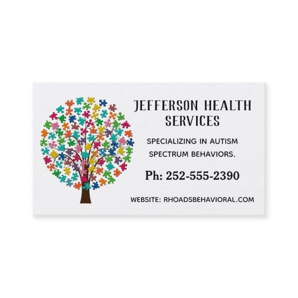 Autism Colorful Jigsaw Puzzle Tree