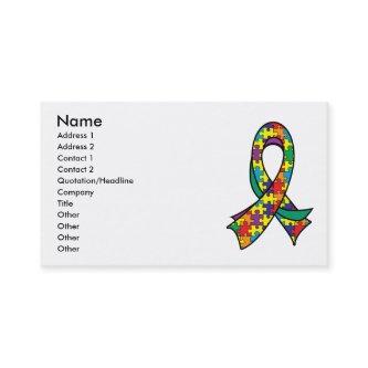 Autism Puzzle Ribbon Stylish