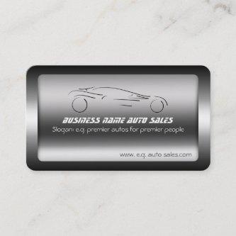 Auto Car on Brushed Steel - Sportscar template