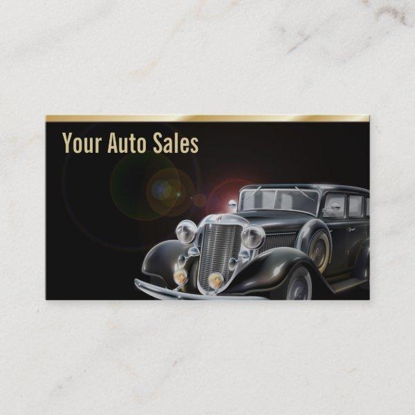 Auto Dealer Car Sales Vintage Car Elegant