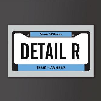 Auto Detailer Gold License Plate Detailing