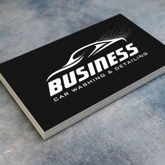 Auto Detailing Automotive Car Wash Plain Black