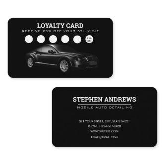 Auto Detailing Cleaning Auto Repair Loyalty Card