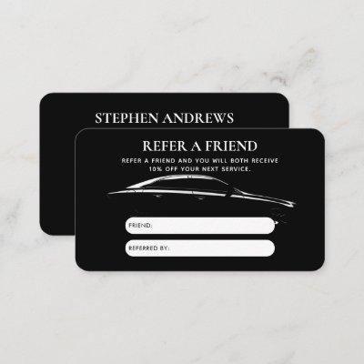 Auto Detailing Cleaning Auto Repair Referral Card