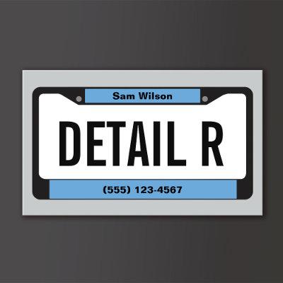 Auto Detailing Gold License Plate Detailer