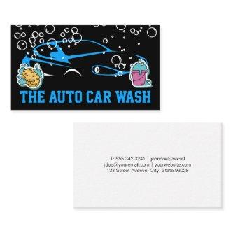 Auto Logo | Soap Bubbles | Sponge and Bucket