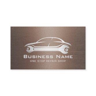 Auto Repair Car Logo Automotive Mechanic Bronze