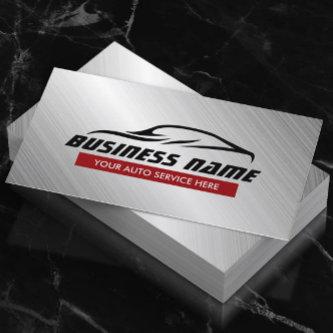Auto Repair Cool Car Shape Metallic Automotive