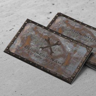 Auto Repair Grunge Rusty Metal Handyman