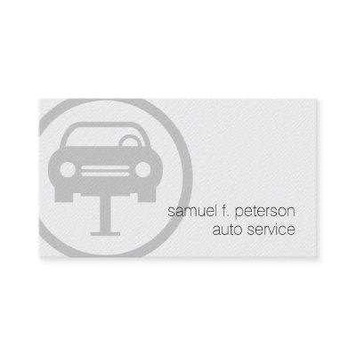 Auto Service Mechanic Bold Icon Paper Texture