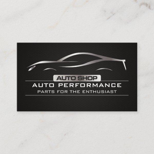 Auto Shop Metallic Car Logo