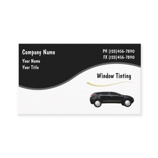 Auto Window Tinting Cards