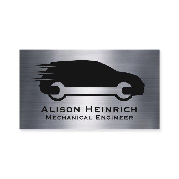 Auto Wrench Logo | Metallic Background