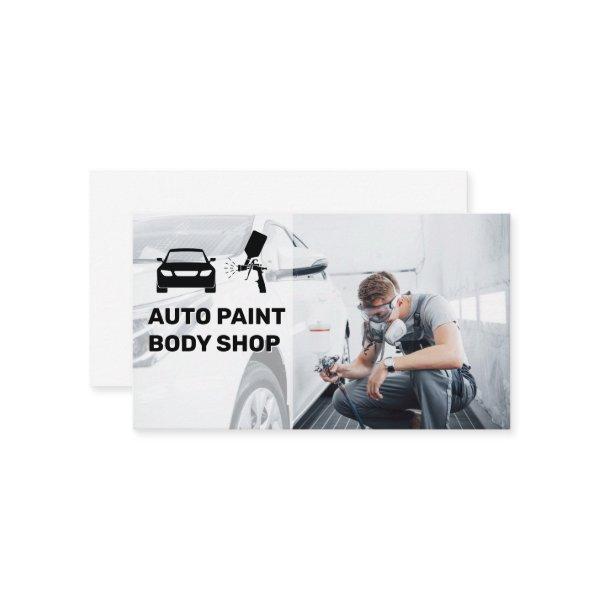 Autobody Paint Shop | Worker Painting Car