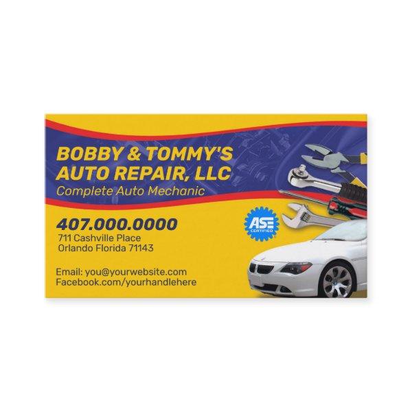 Automotive Car Repair Mechanic 2 Sided