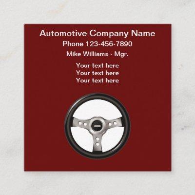 Automotive Service Steering Wheel Design Square