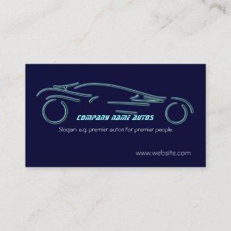 Autotrade Sportscar on blue template