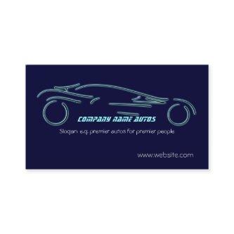 Autotrade Sportscar on blue template