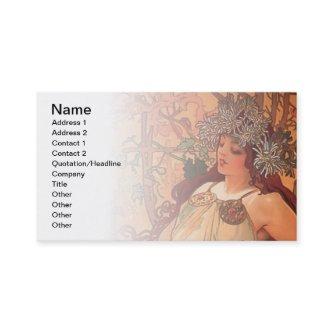 Autumn Art Nouveau by Alphonse Mucha