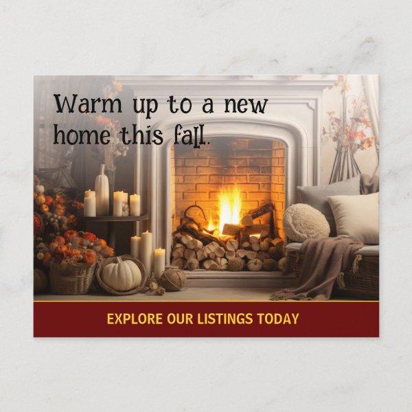 Autumn Client Real Estate Marketing Fall Postcard