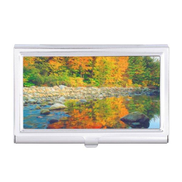 Autumn Colors reflecting in a stream in Vermont  Case