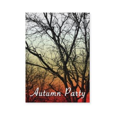 autumn party ghost tree